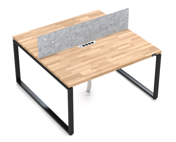 Bench Smart Office with oak tabletop